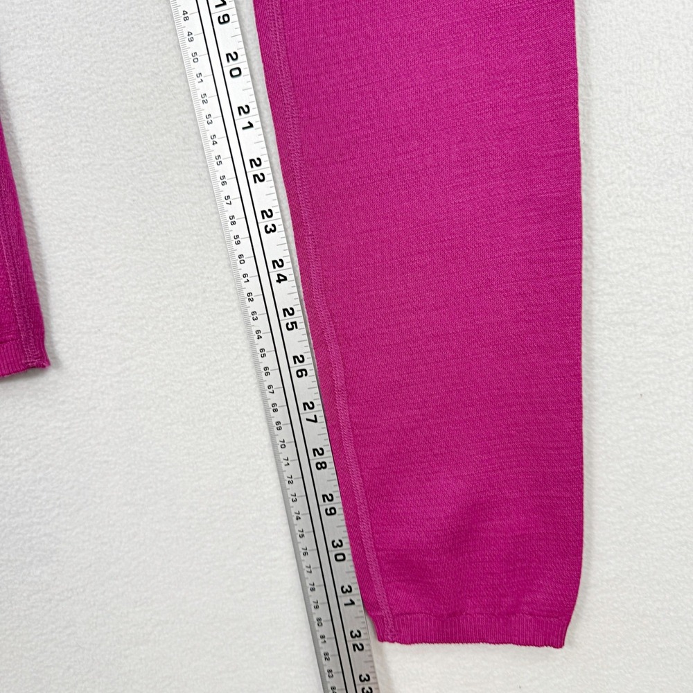 Smartwool Knit Thermal‎ Baselayer Pant Size M Womens Wool Blend Fuschia Pink NEW - Picture 12 of 13